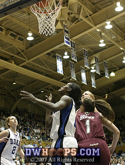 ...another basket for Bridgette!  She's scored Duke's last 10.