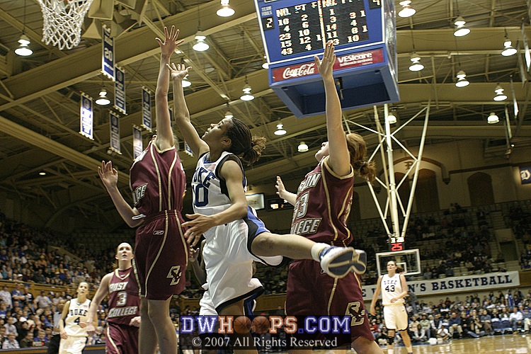 ...and takes the layup.  Bridgette would clean this miss, too.