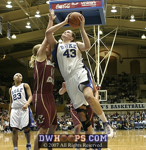 Alison Bales drives to the basket