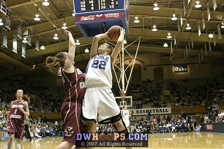 Brittany Mitch takes the pass from Nish...
