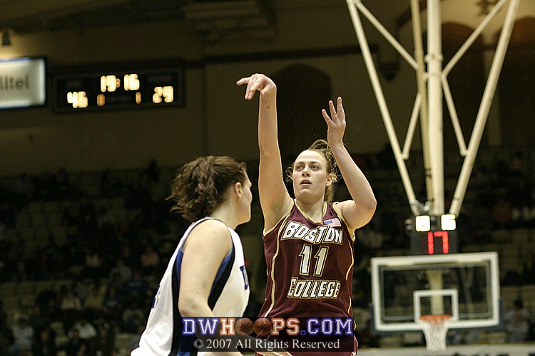 Turnabout is fair play...Kathrin Ress shows Alison that she can also step outside for the jumper.