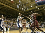 48-37, 16:32 - Abby Waner was ready to rebound this loose ball.