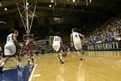 49-31, 15:12 - ...Harding, who starts the Duke break.  Coach Inglese later commented that Duke was, "...the fastest I've seen any team get the team down court..."