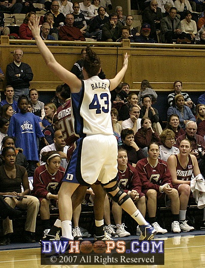 Alison Bales also plays great "D" away from the paint.