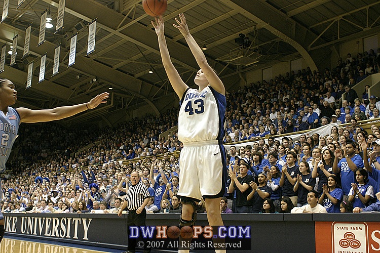 Alison Bales knocks down a baseline jumper, showing range somewhere other than up top