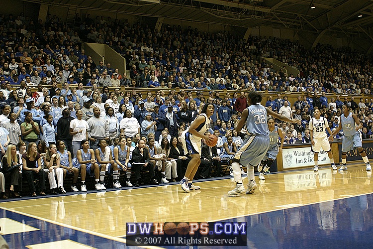 Joy Cheek looks to drive...