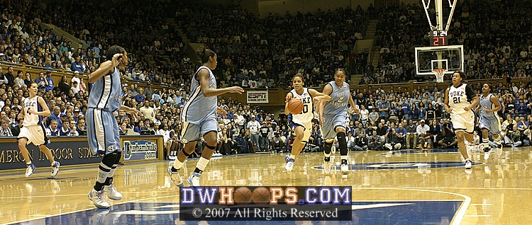 Harding leads the break...