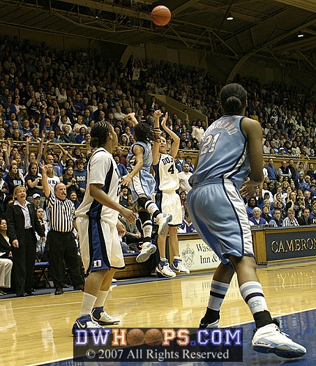 ...for an Abby Waner 3 that rimmed out.  You can see Coach Hatchell thought it was a good look.