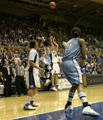 18-18, 9:18 - ...for an Abby Waner 3 that rimmed out.  You can see Coach Hatchell thought it was a good look.