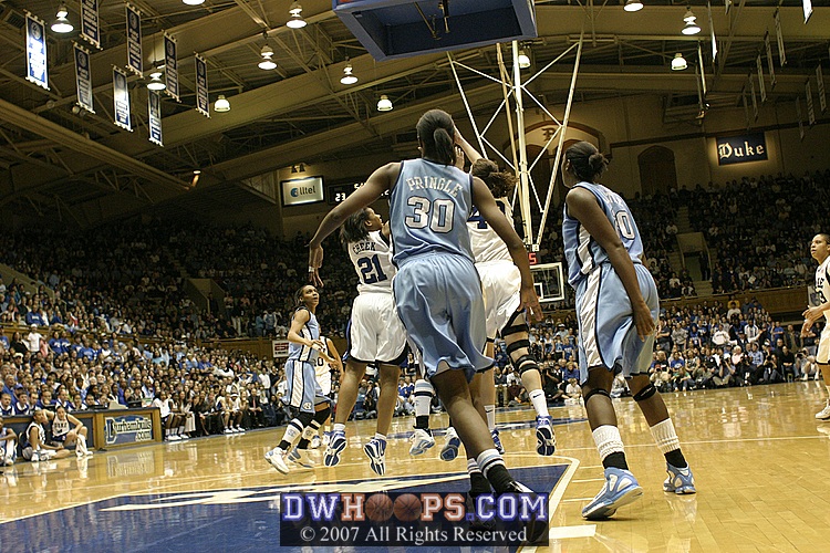 ...Cheek and Bales would tip the rebound to Wanisha...