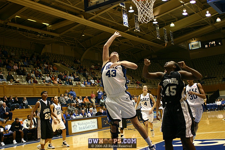 Alison Bales after the shot