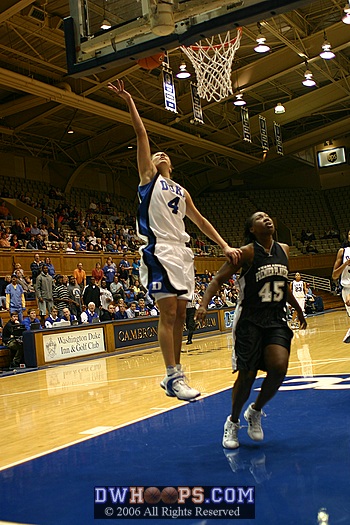 Abby Waner finishes the break