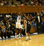 Keturah Jackson dumps the ball inside