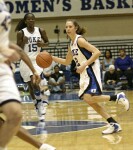 Emily Waner dribbles in the open court
