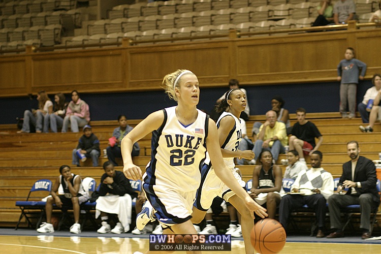 Brittany Mitch brings the ball upcourt