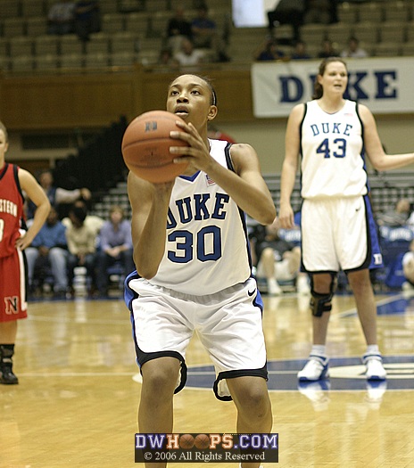 Carrem Gay at the line