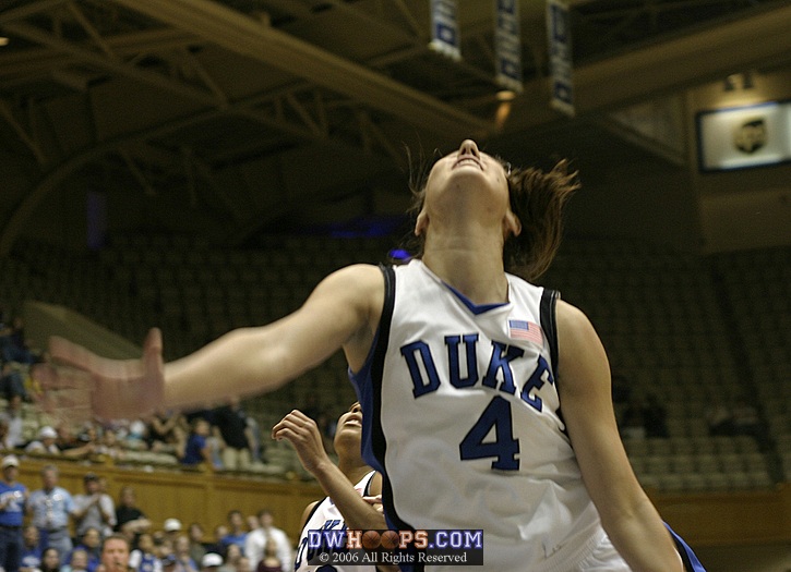 Abby Waner looks to the offensive boards