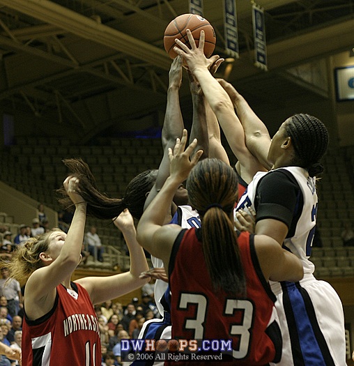 Action on Duke's offensive boards