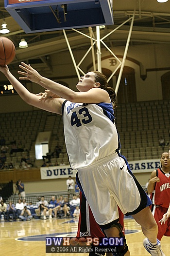 Alison Bales takes it to the basket
