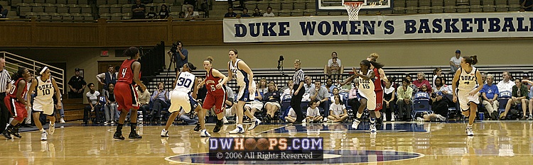 Duke begins the break after a Carrem Gay steal