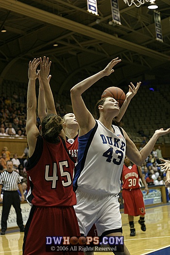 ...Hodell knocks the ball from Alison's hands