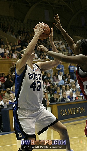 Alison Bales corrals a rebound