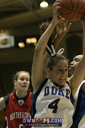 Abby Waner crashes the defensive boards