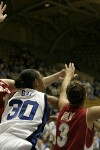 Carrem Gay fights for the rebound