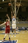 Alison Bales drains a 2 point jumper from the top of the key