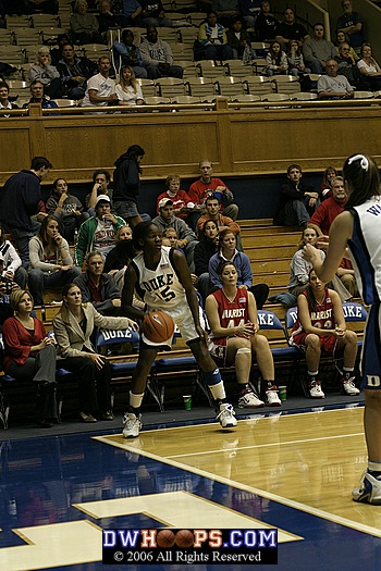 Bridgette Mitchell in the corner