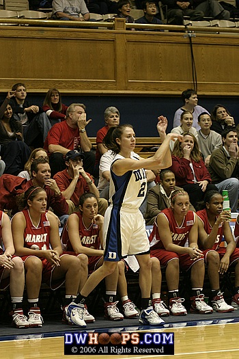 Emily Waner inbounds