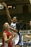 Joy Cheek shoots from the lane