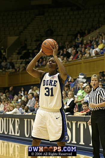Keturah Jackon looks to pass