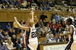 Brittany Mitch challenges a Marist shooter