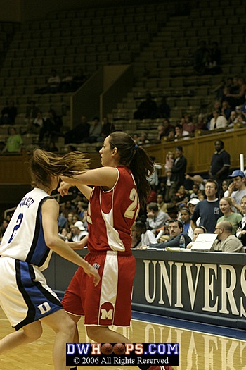 Emily Waner's defense forces a Marist player to pass