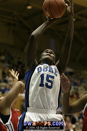 Bridgette Mitchell takes it to the hoop