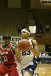 Wanisha Smith about to finish the break