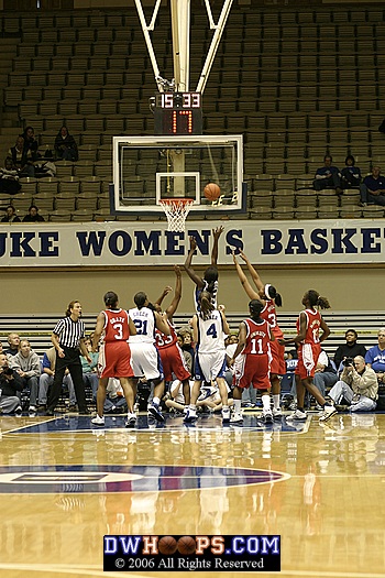Bridgette Mitchell with the layup