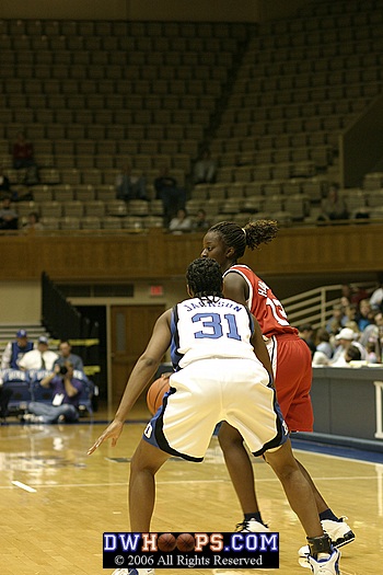 Keturah Jackson on defense