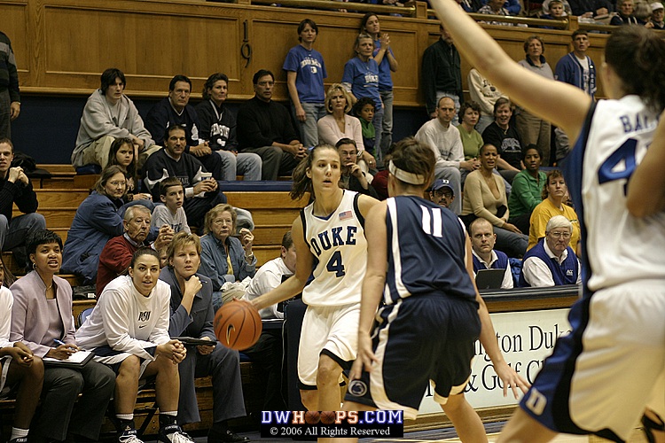 Abby Waner surveys the Penn State defense