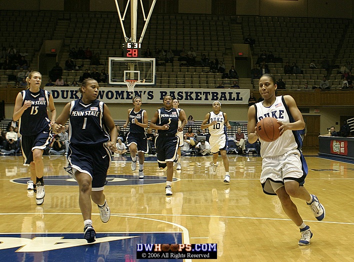 Wanisha Smith on the break...