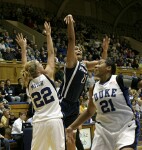 Brittany Mitch guards Penn State's Kamela Gissendanner (4 of 4)