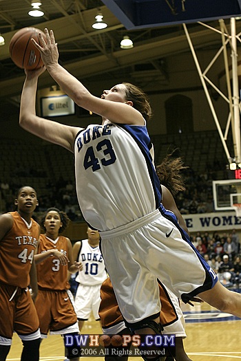 Alison Bales goes to the hoop