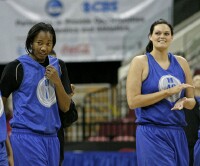 Chante Black and Alison Bales in open practice in Raleigh