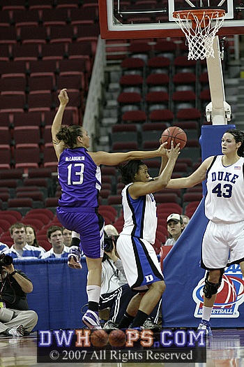 Joy Cheek gets the defensive board