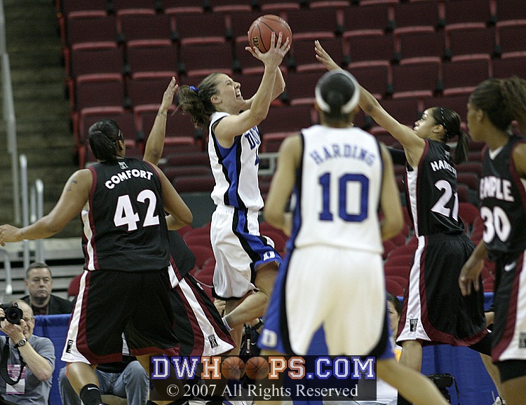 Abby Waner attempts a layup