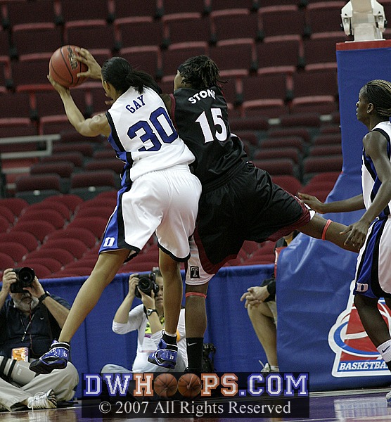 Carrem Gay grabs an offensive board