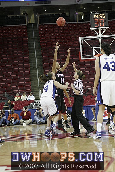 ...so we had a "real" jump ball situation, between Abby Waner and Shenita Landry!