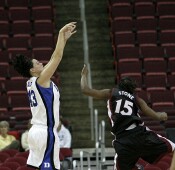 34-22, 1:59 - Alison shoots over Jasmine Stone