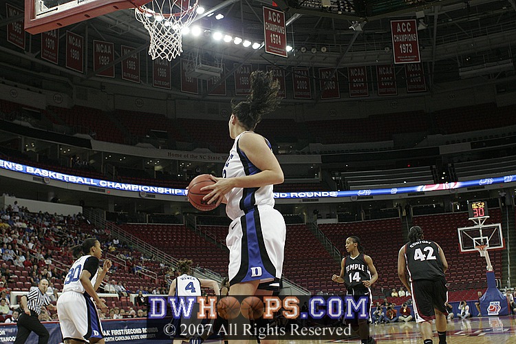 ...Alison has an easy defensive board.